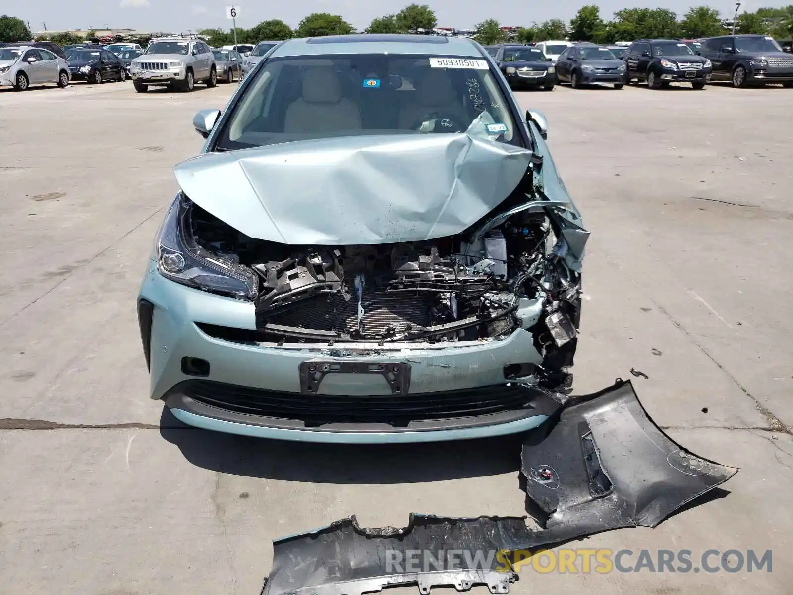 7 Photograph of a damaged car JTDKARFU7K3082640 TOYOTA PRIUS 2019