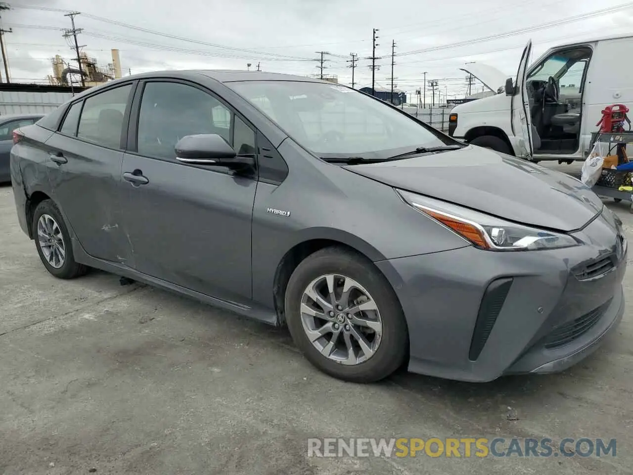 4 Photograph of a damaged car JTDKARFU7K3086591 TOYOTA PRIUS 2019