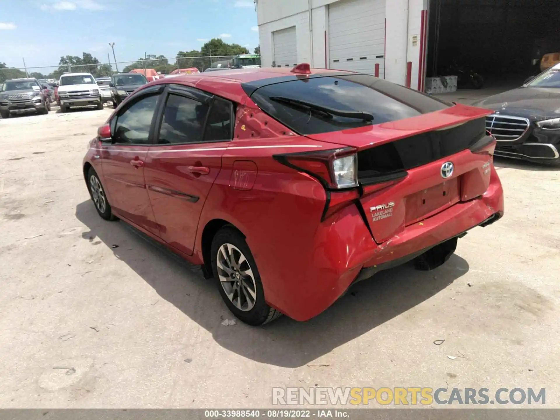 3 Photograph of a damaged car JTDKARFU7K3086915 TOYOTA PRIUS 2019