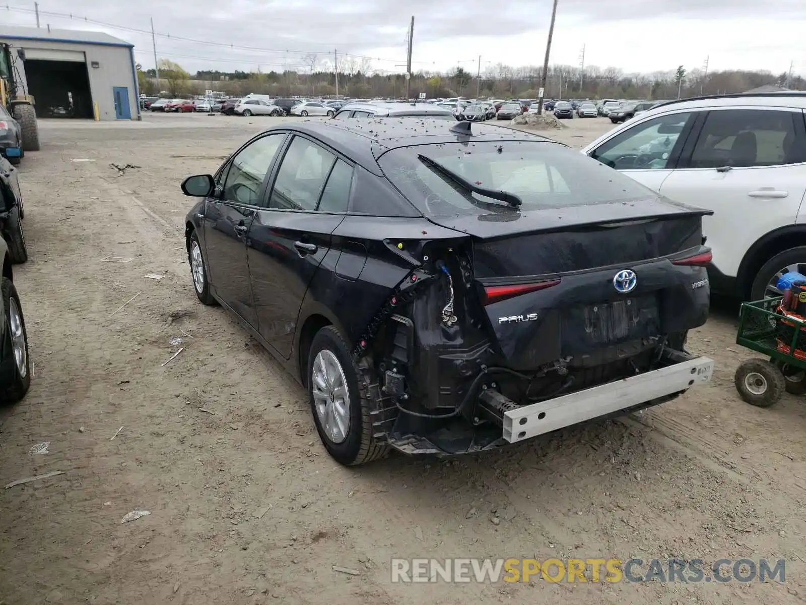 3 Photograph of a damaged car JTDKARFU7K3088163 TOYOTA PRIUS 2019