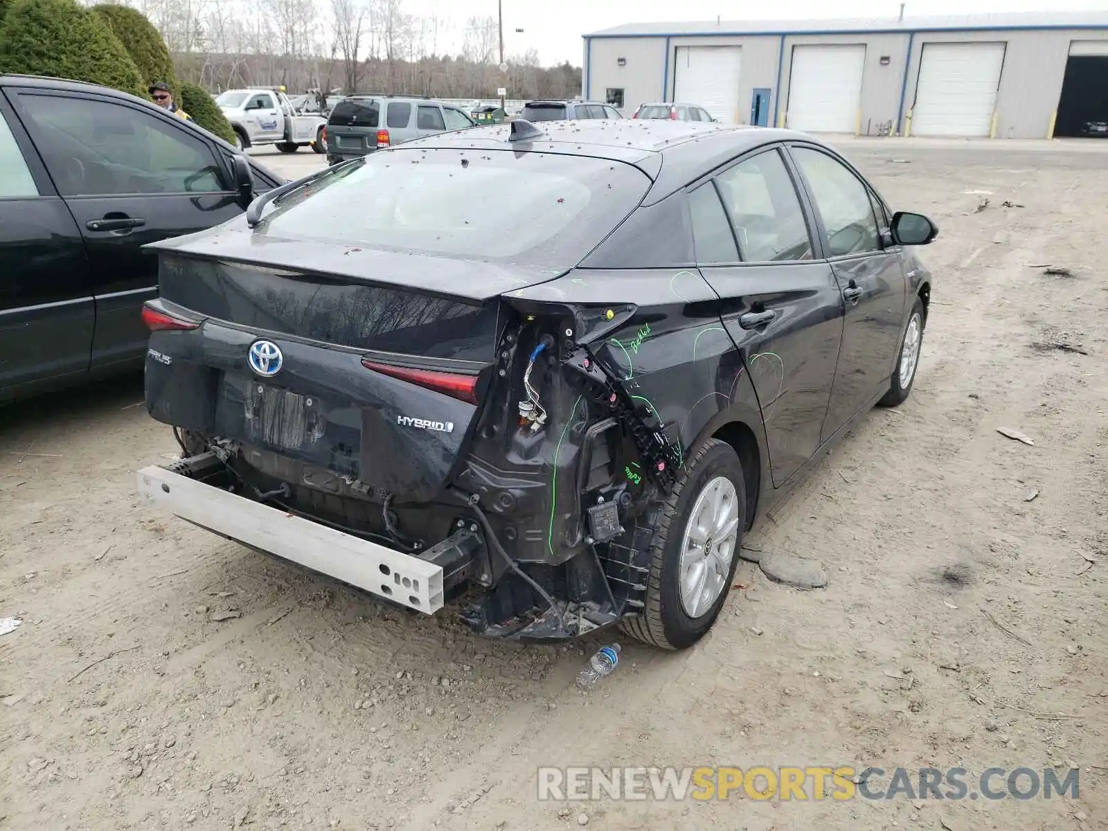 4 Photograph of a damaged car JTDKARFU7K3088163 TOYOTA PRIUS 2019