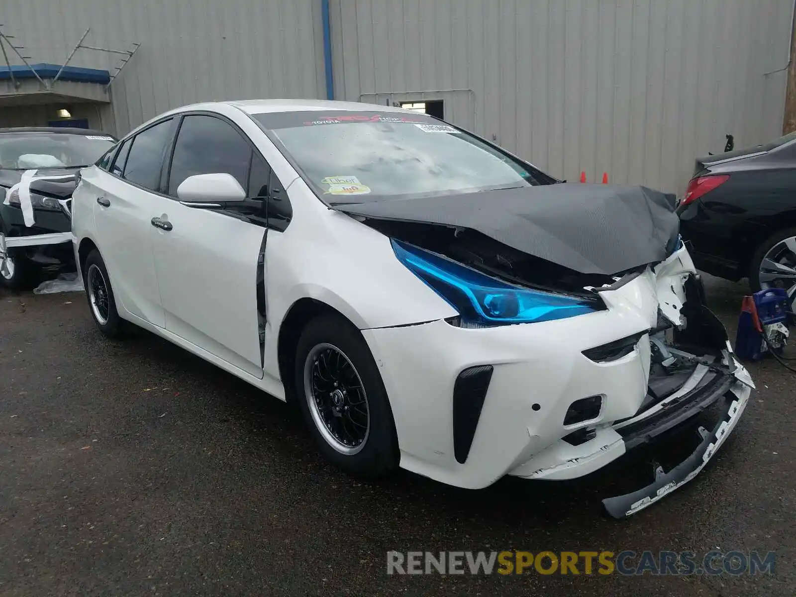 1 Photograph of a damaged car JTDKARFU7K3090298 TOYOTA PRIUS 2019