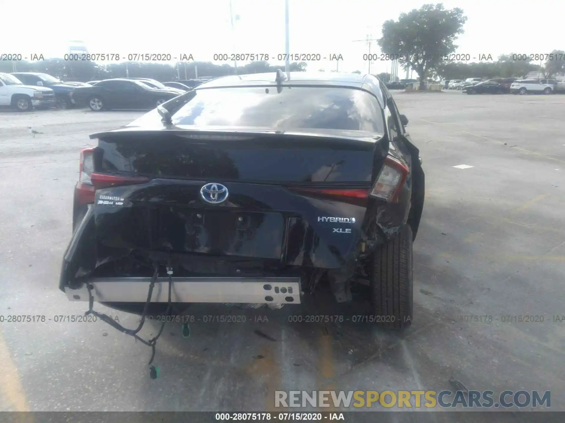 6 Photograph of a damaged car JTDKARFU7K3091631 TOYOTA PRIUS 2019