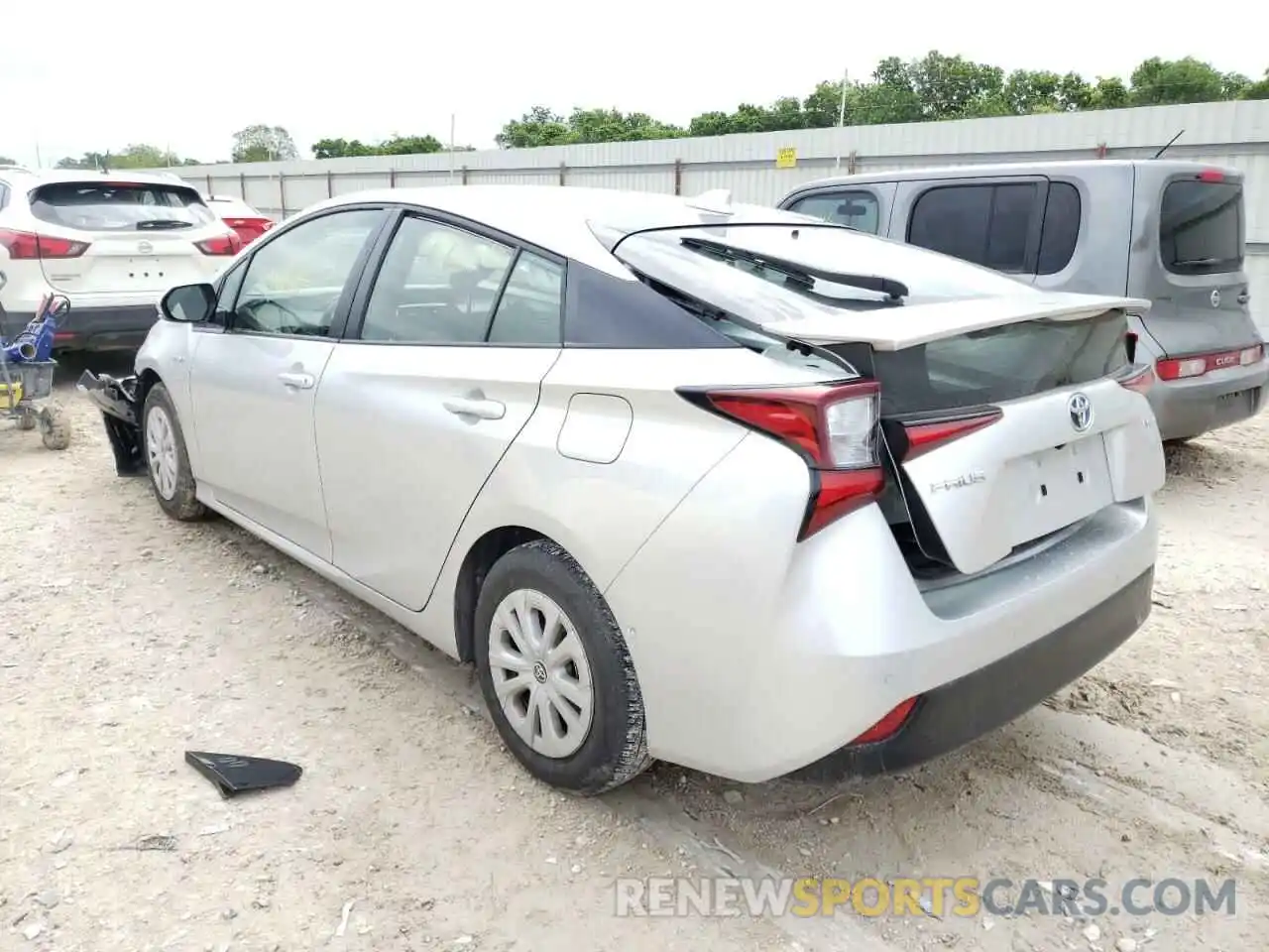 3 Photograph of a damaged car JTDKARFU7K3091905 TOYOTA PRIUS 2019