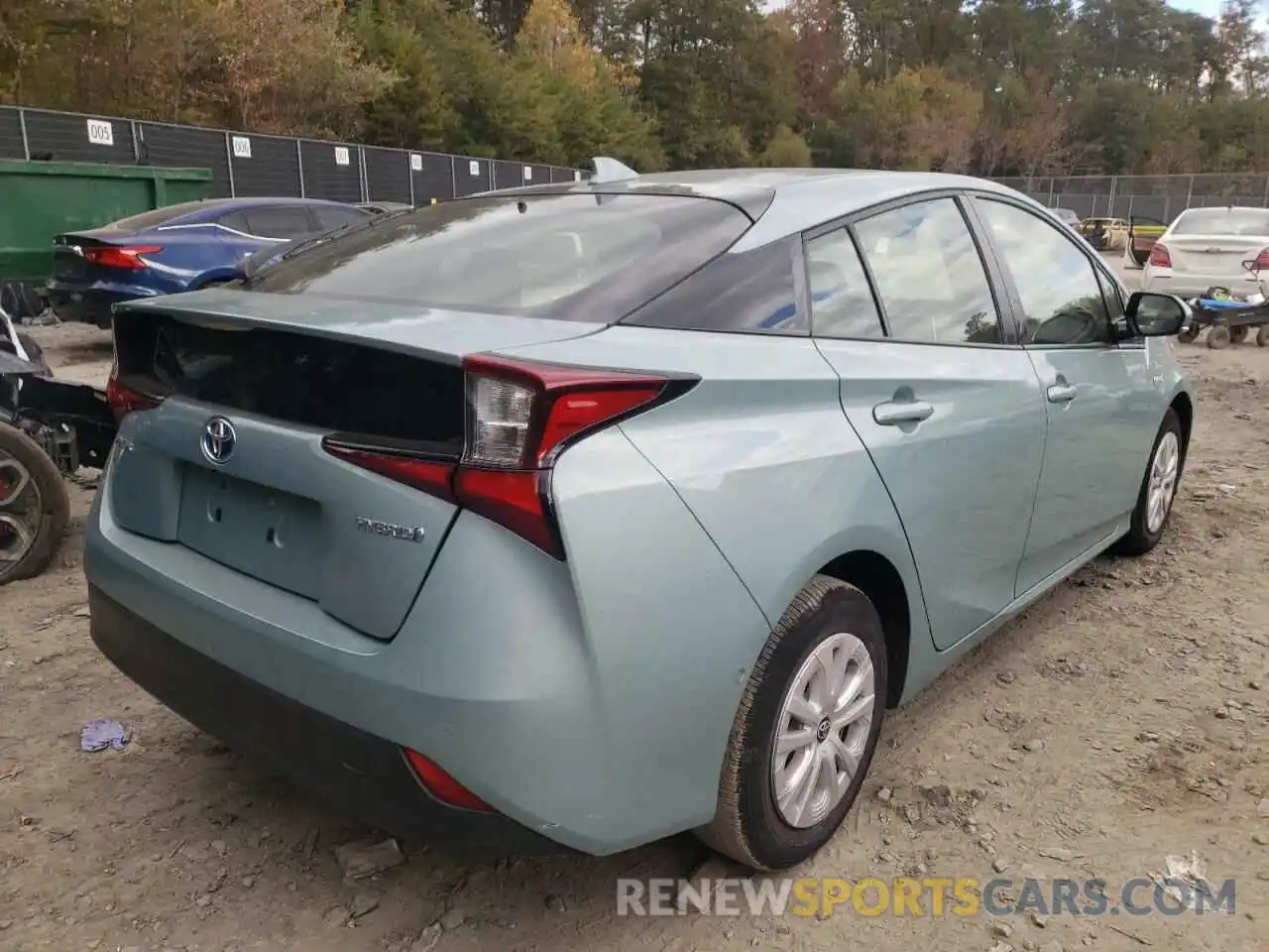 4 Photograph of a damaged car JTDKARFU7K3096683 TOYOTA PRIUS 2019