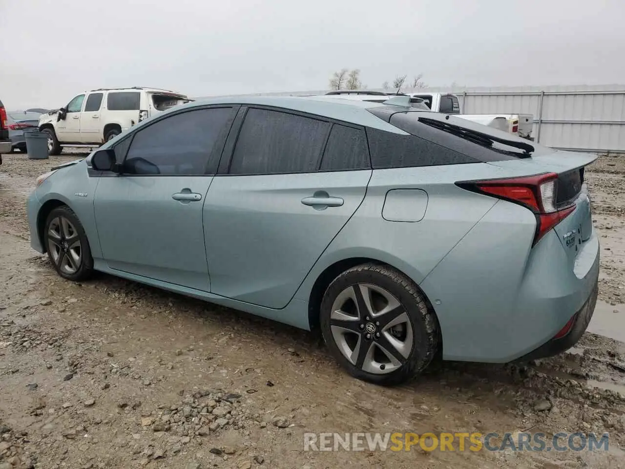 2 Photograph of a damaged car JTDKARFU7K3096957 TOYOTA PRIUS 2019