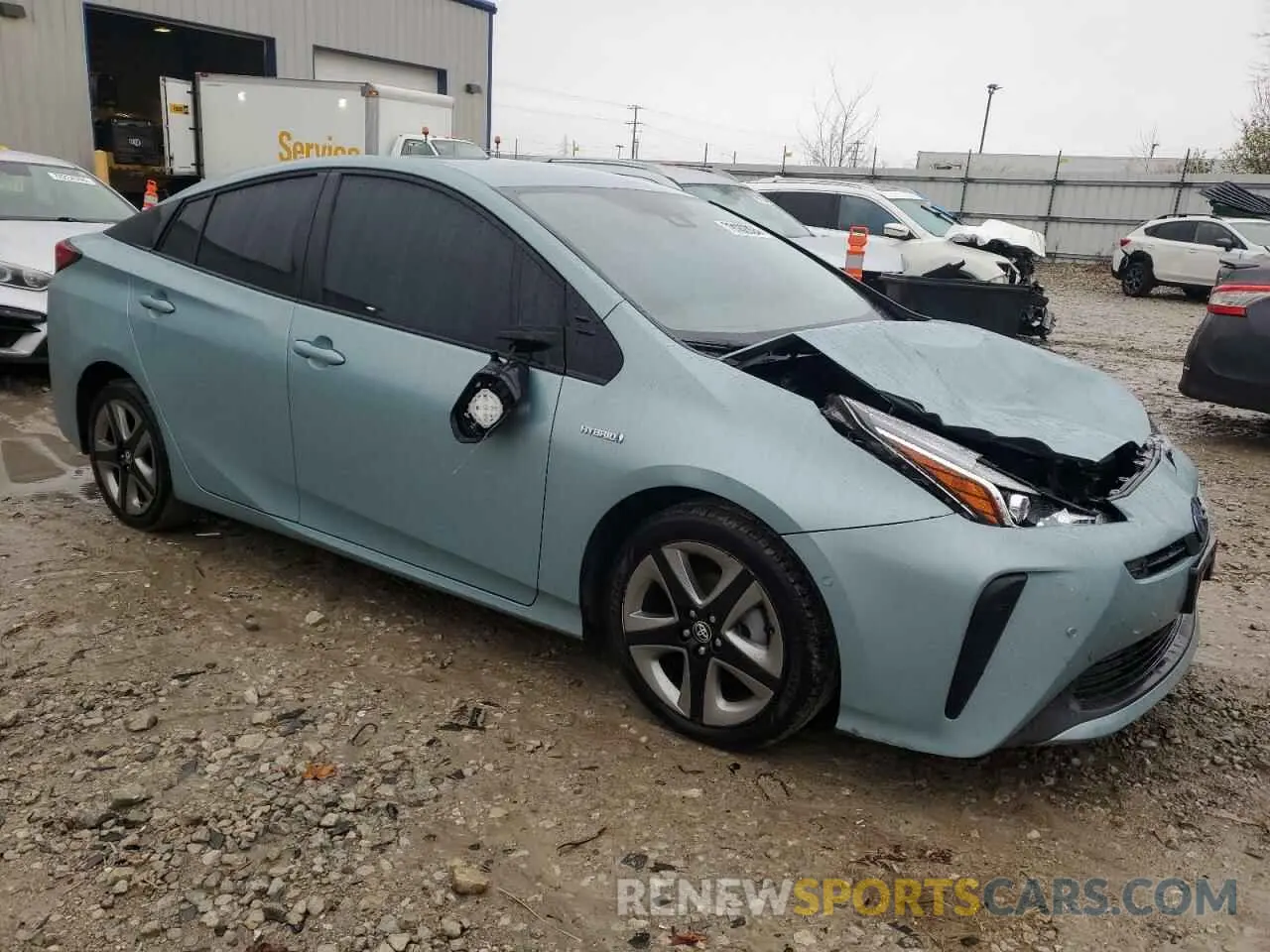 4 Photograph of a damaged car JTDKARFU7K3096957 TOYOTA PRIUS 2019