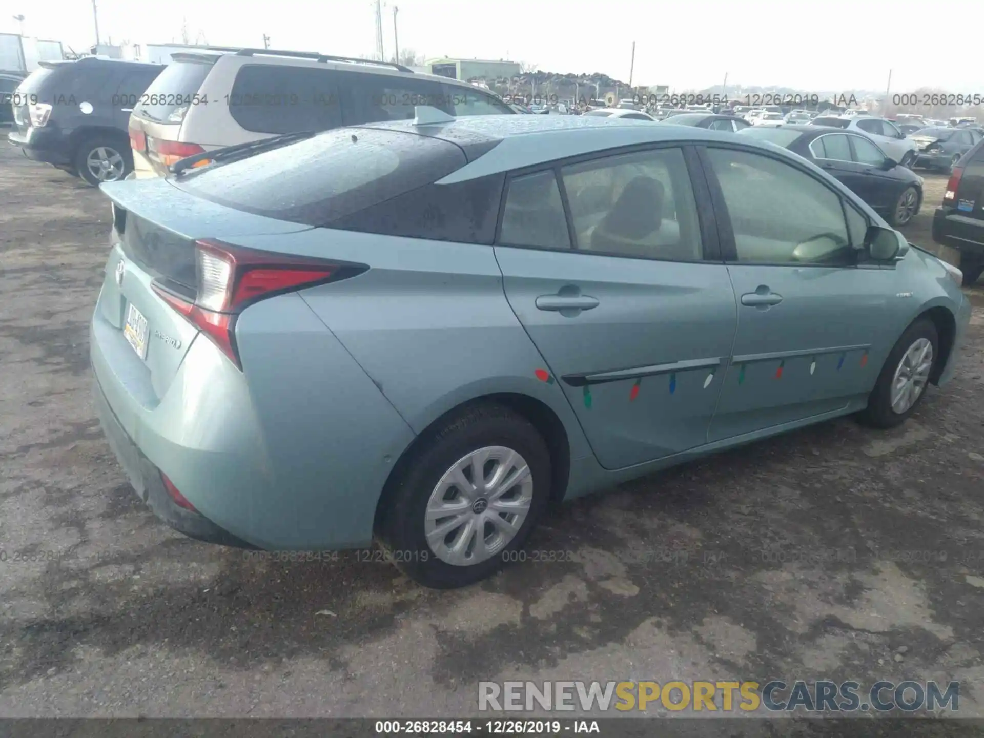 4 Photograph of a damaged car JTDKARFU7K3097347 TOYOTA PRIUS 2019