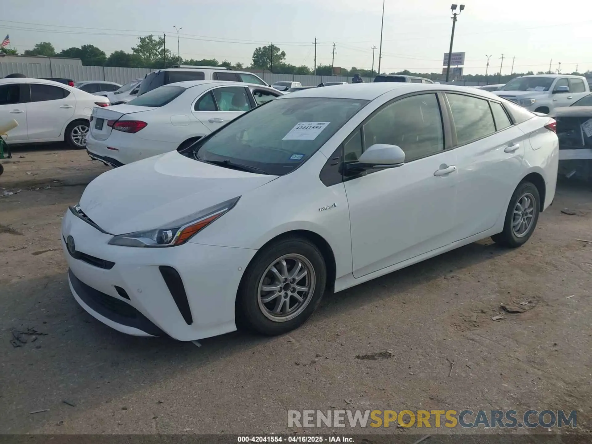 2 Photograph of a damaged car JTDKARFU8K3069783 TOYOTA PRIUS 2019