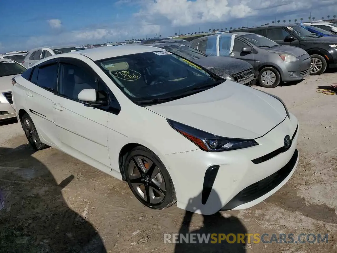 4 Photograph of a damaged car JTDKARFU8K3070416 TOYOTA PRIUS 2019