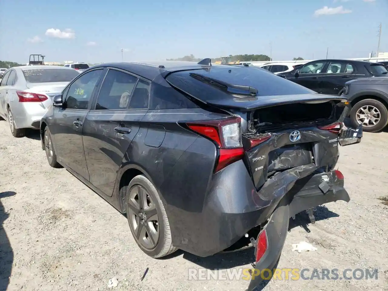 3 Photograph of a damaged car JTDKARFU8K3071727 TOYOTA PRIUS 2019