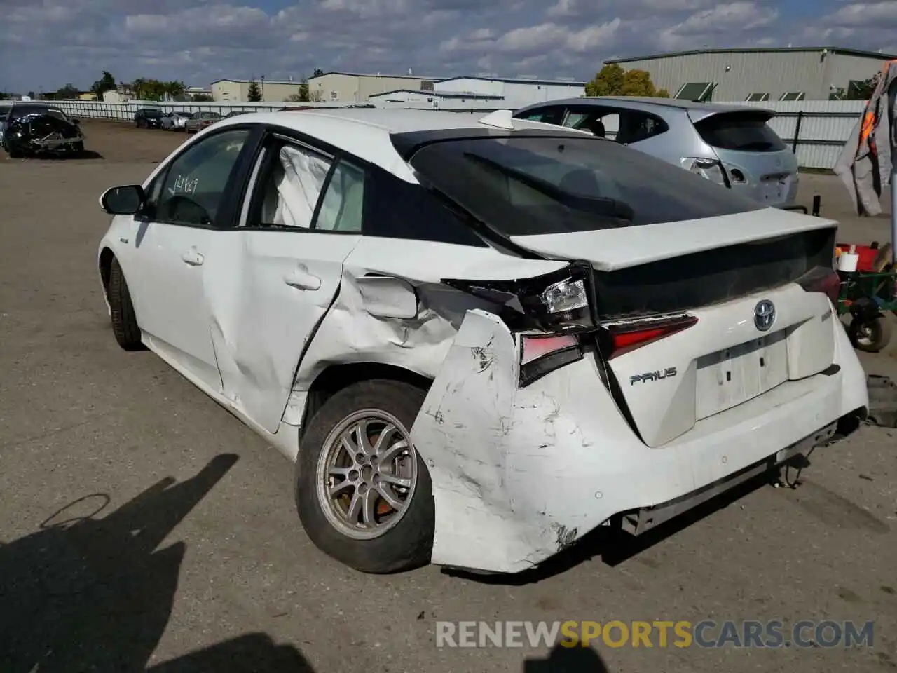 3 Photograph of a damaged car JTDKARFU8K3074840 TOYOTA PRIUS 2019