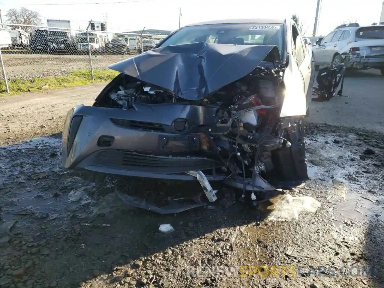 9 Photograph of a damaged car JTDKARFU8K3074997 TOYOTA PRIUS 2019