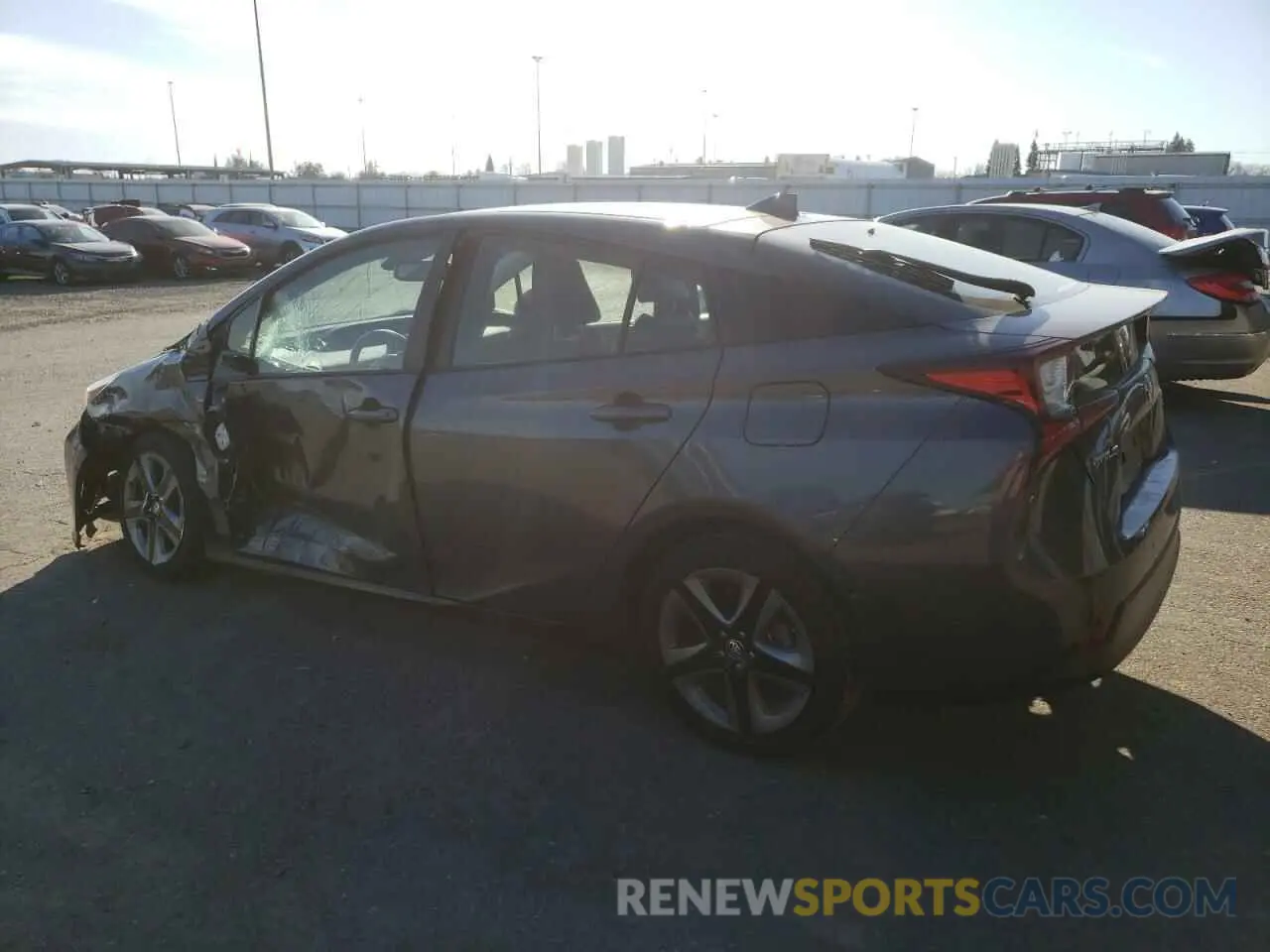 2 Photograph of a damaged car JTDKARFU8K3077740 TOYOTA PRIUS 2019