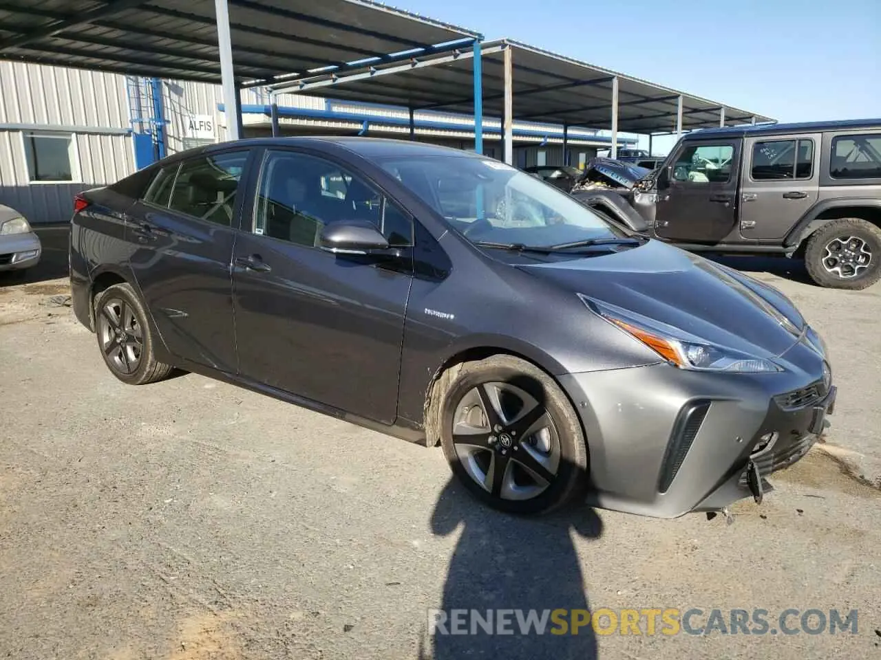 4 Photograph of a damaged car JTDKARFU8K3077740 TOYOTA PRIUS 2019