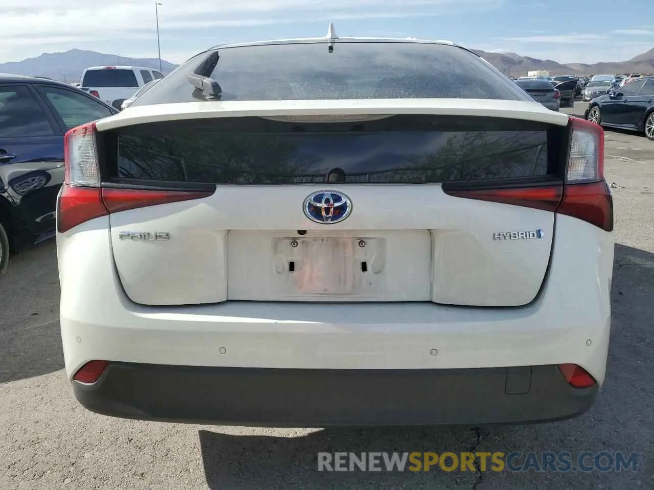 6 Photograph of a damaged car JTDKARFU8K3079438 TOYOTA PRIUS 2019