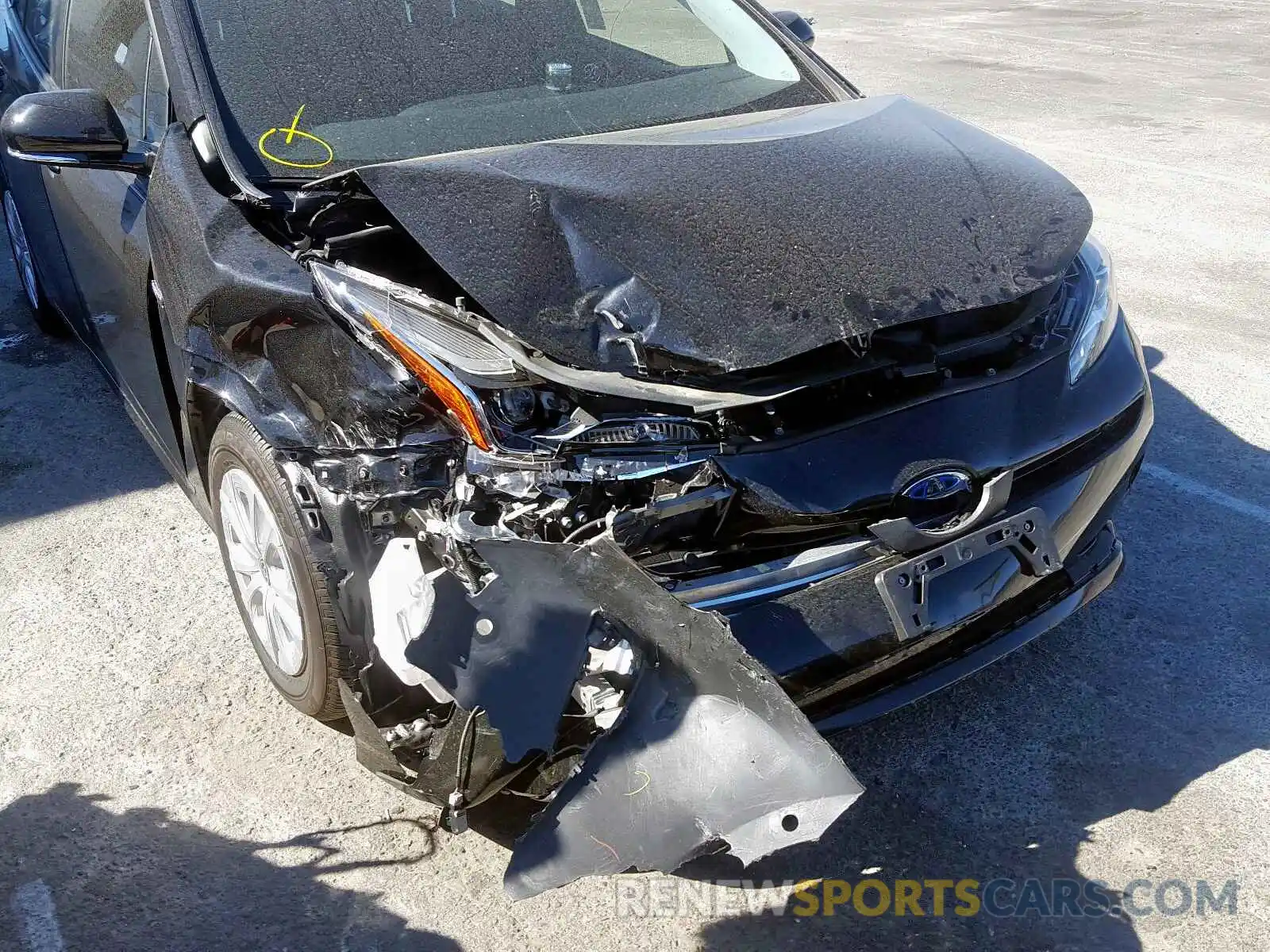 9 Photograph of a damaged car JTDKARFU8K3080539 TOYOTA PRIUS 2019