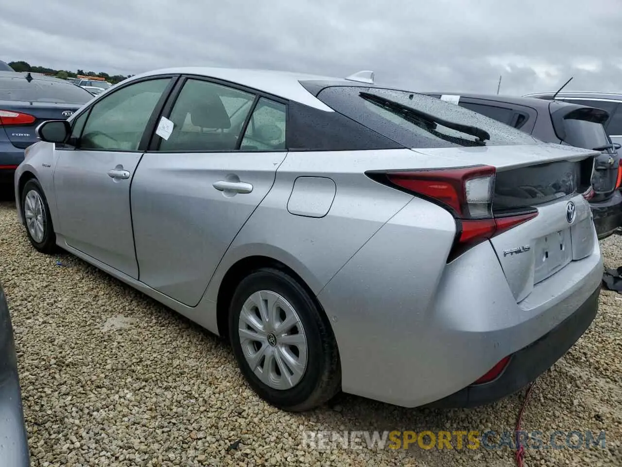 2 Photograph of a damaged car JTDKARFU8K3082713 TOYOTA PRIUS 2019