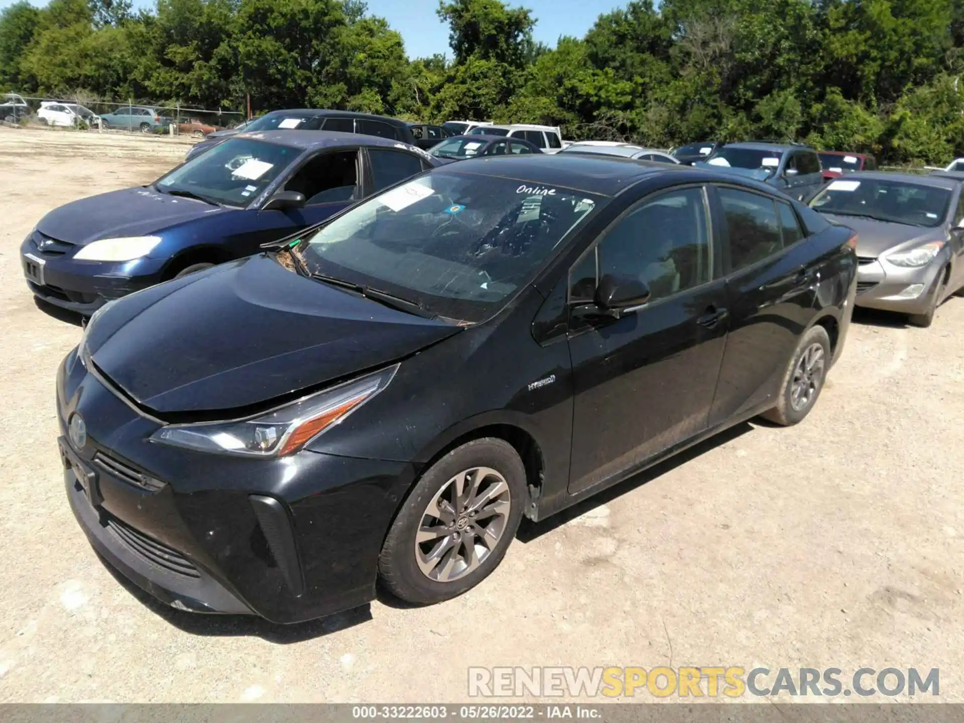 2 Photograph of a damaged car JTDKARFU8K3084767 TOYOTA PRIUS 2019