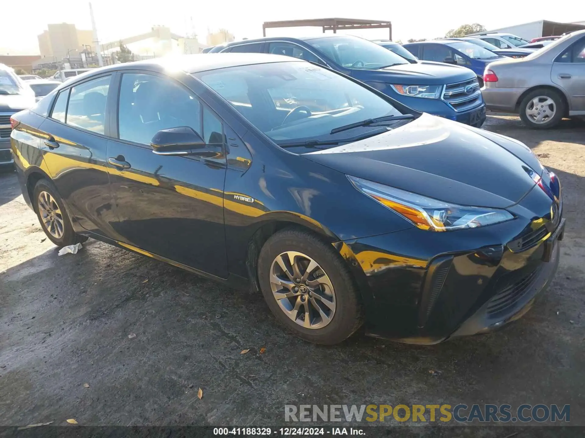 1 Photograph of a damaged car JTDKARFU8K3088379 TOYOTA PRIUS 2019
