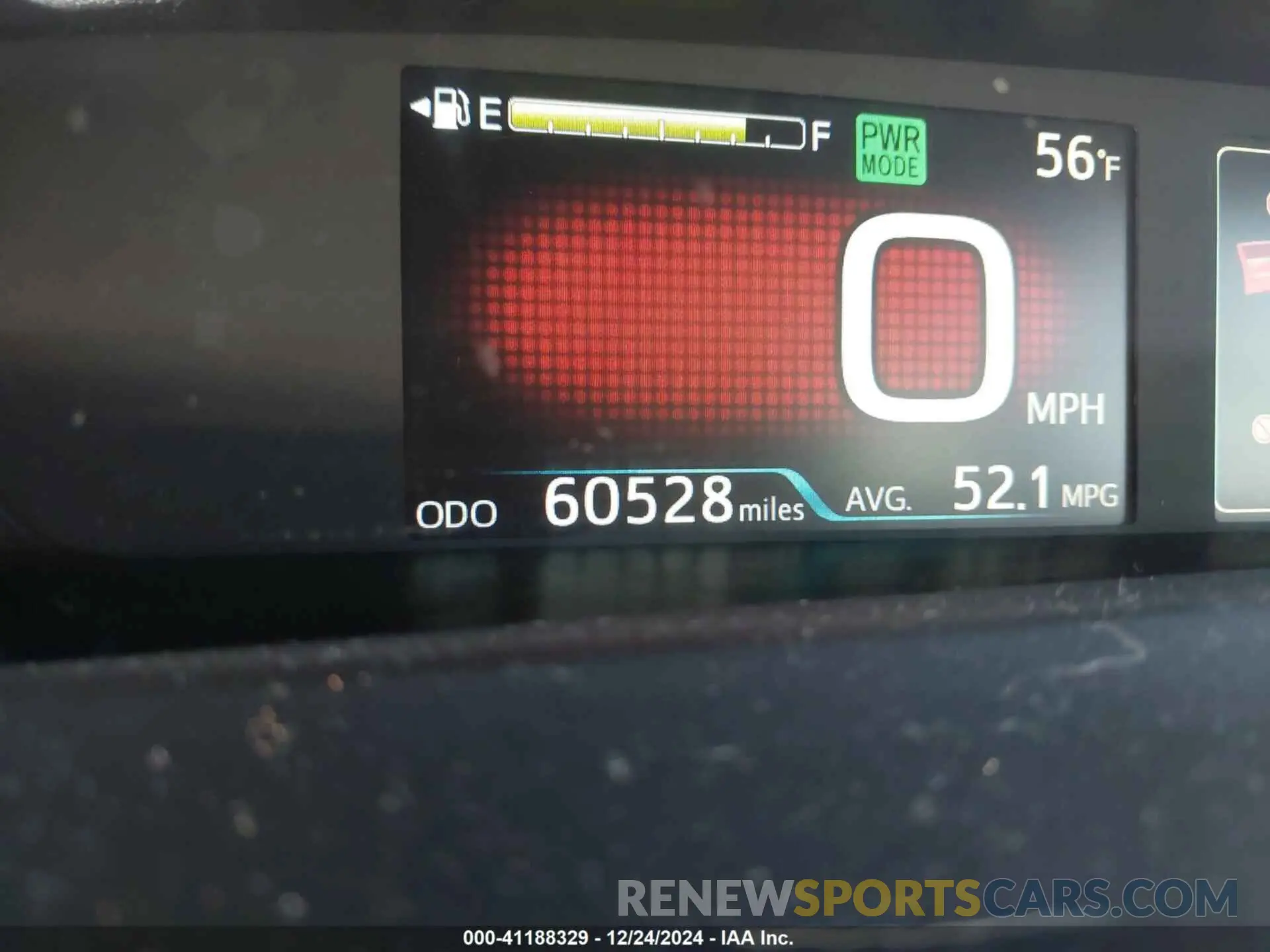 15 Photograph of a damaged car JTDKARFU8K3088379 TOYOTA PRIUS 2019