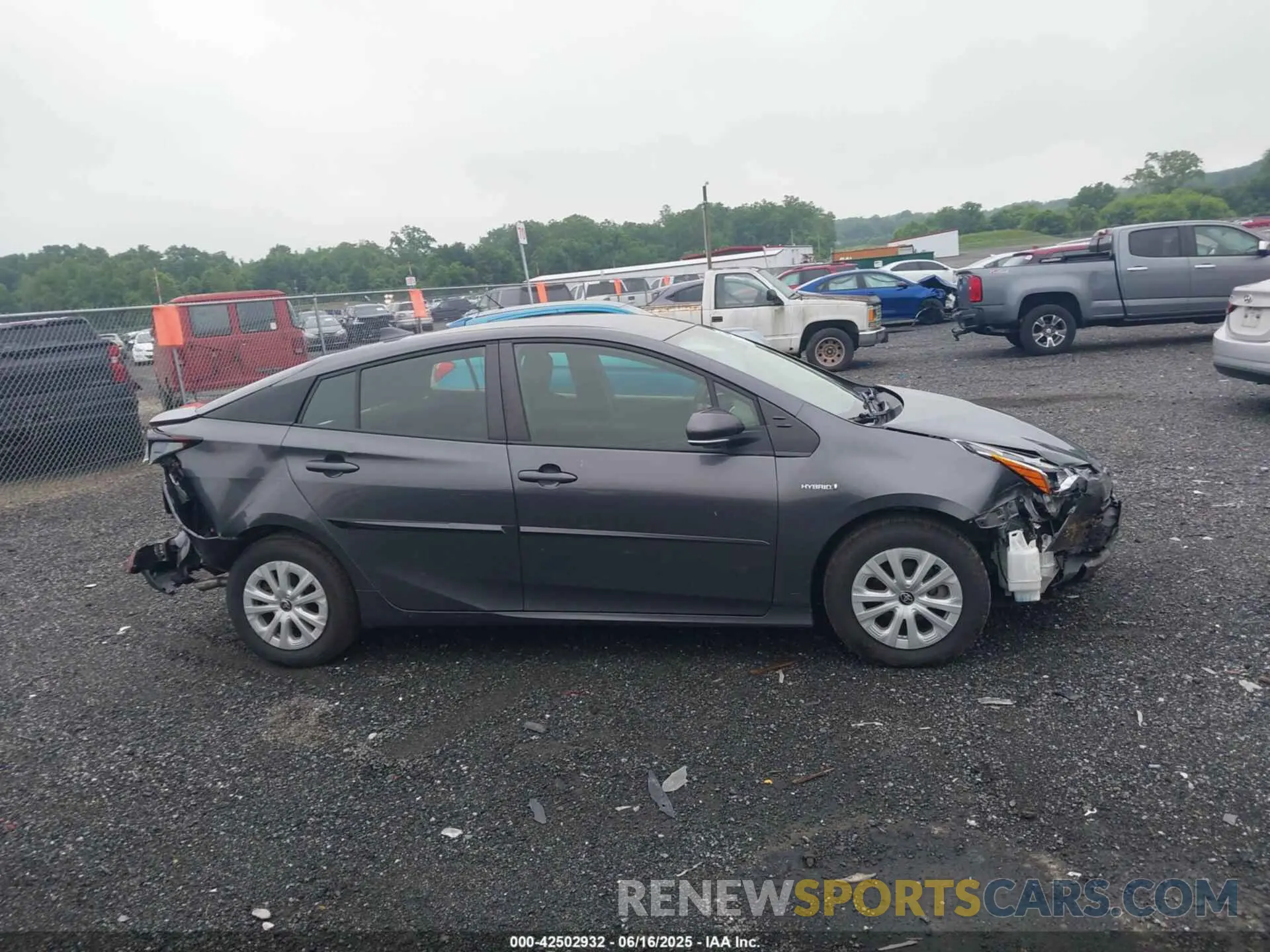 13 Photograph of a damaged car JTDKARFU8K3093579 TOYOTA PRIUS 2019