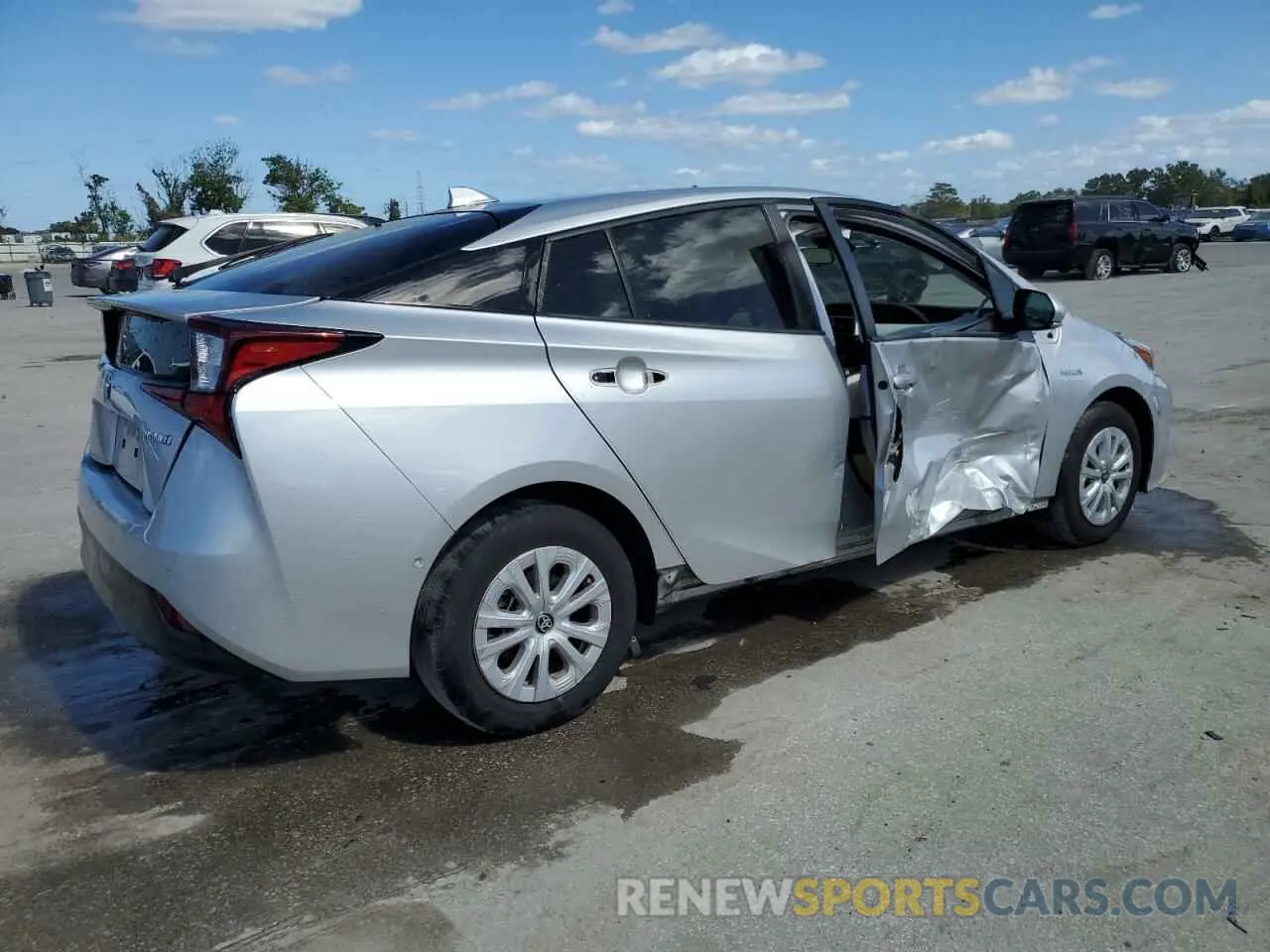 3 Photograph of a damaged car JTDKARFU8K3094814 TOYOTA PRIUS 2019