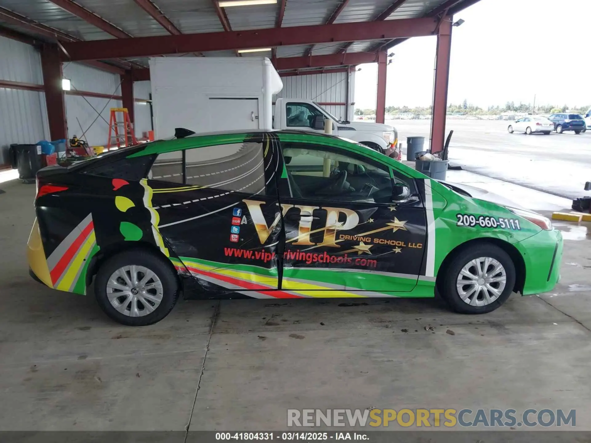 13 Photograph of a damaged car JTDKARFU8K3095428 TOYOTA PRIUS 2019