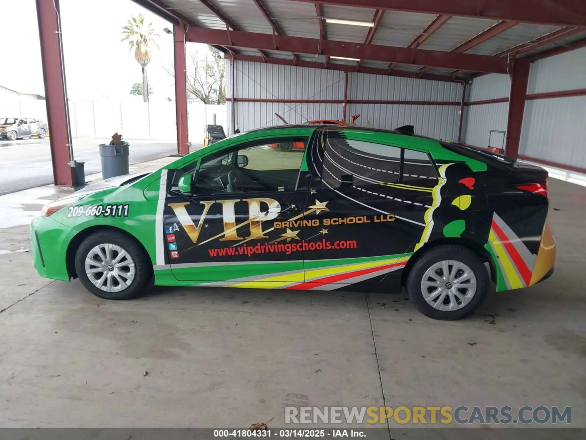 14 Photograph of a damaged car JTDKARFU8K3095428 TOYOTA PRIUS 2019