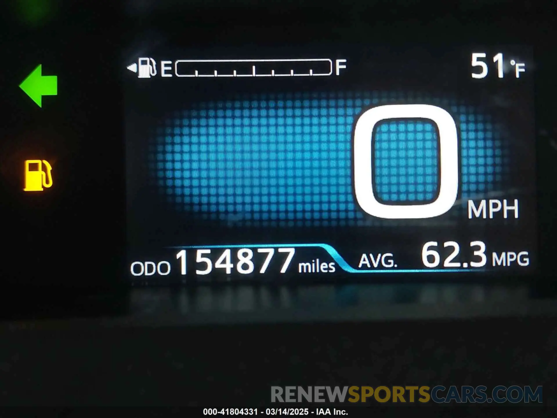 15 Photograph of a damaged car JTDKARFU8K3095428 TOYOTA PRIUS 2019