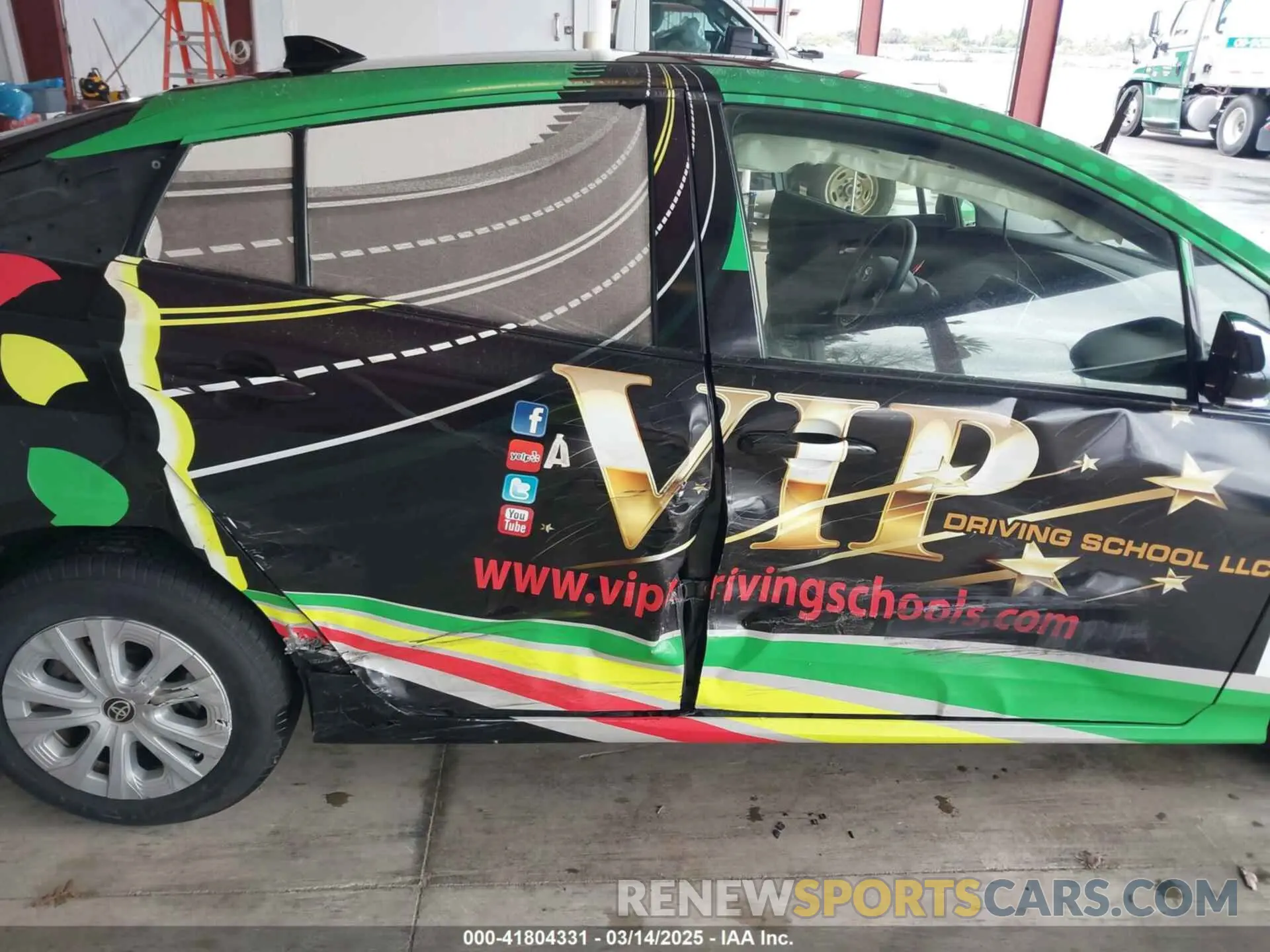 6 Photograph of a damaged car JTDKARFU8K3095428 TOYOTA PRIUS 2019