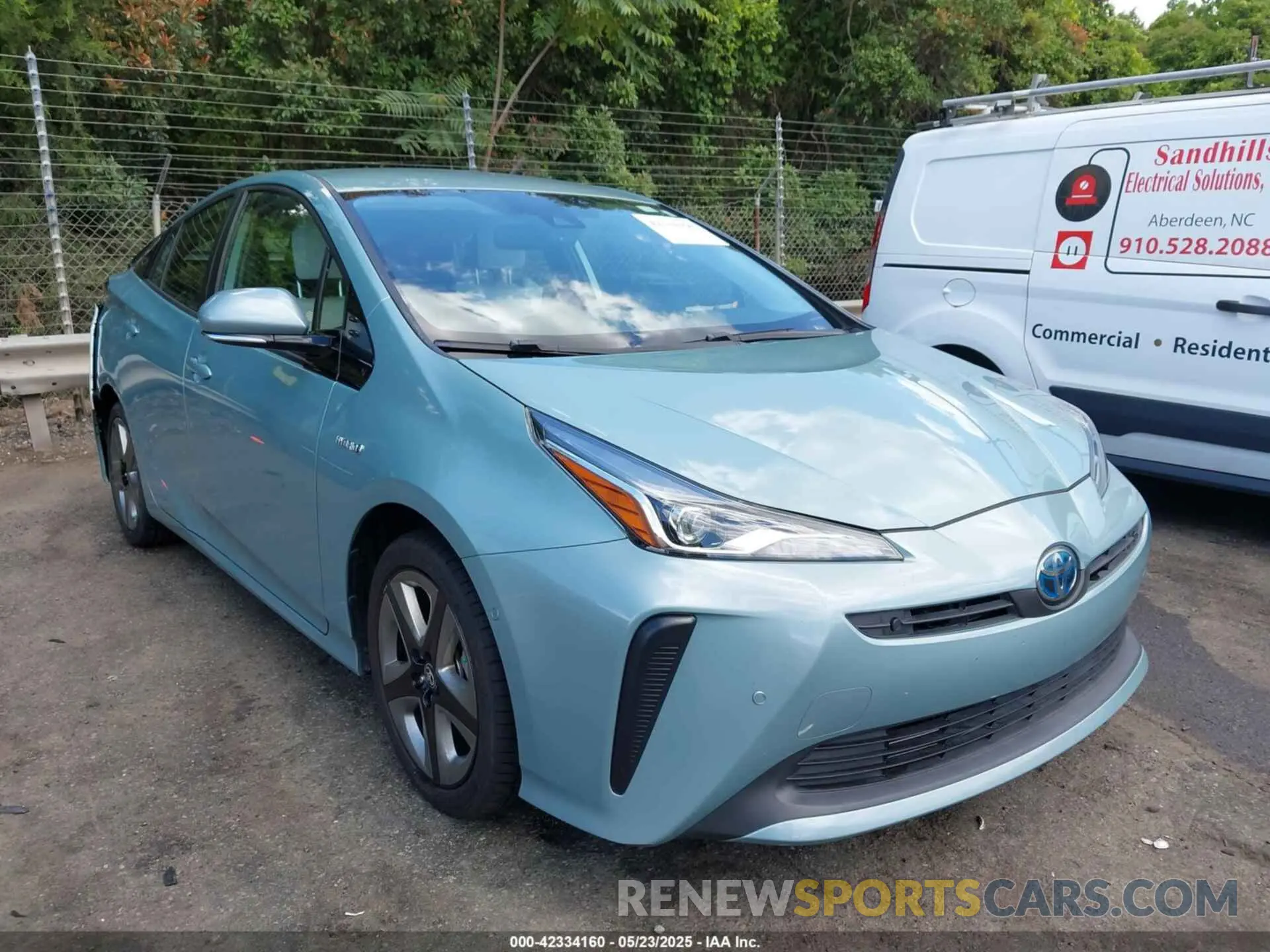 1 Photograph of a damaged car JTDKARFU8K3095669 TOYOTA PRIUS 2019