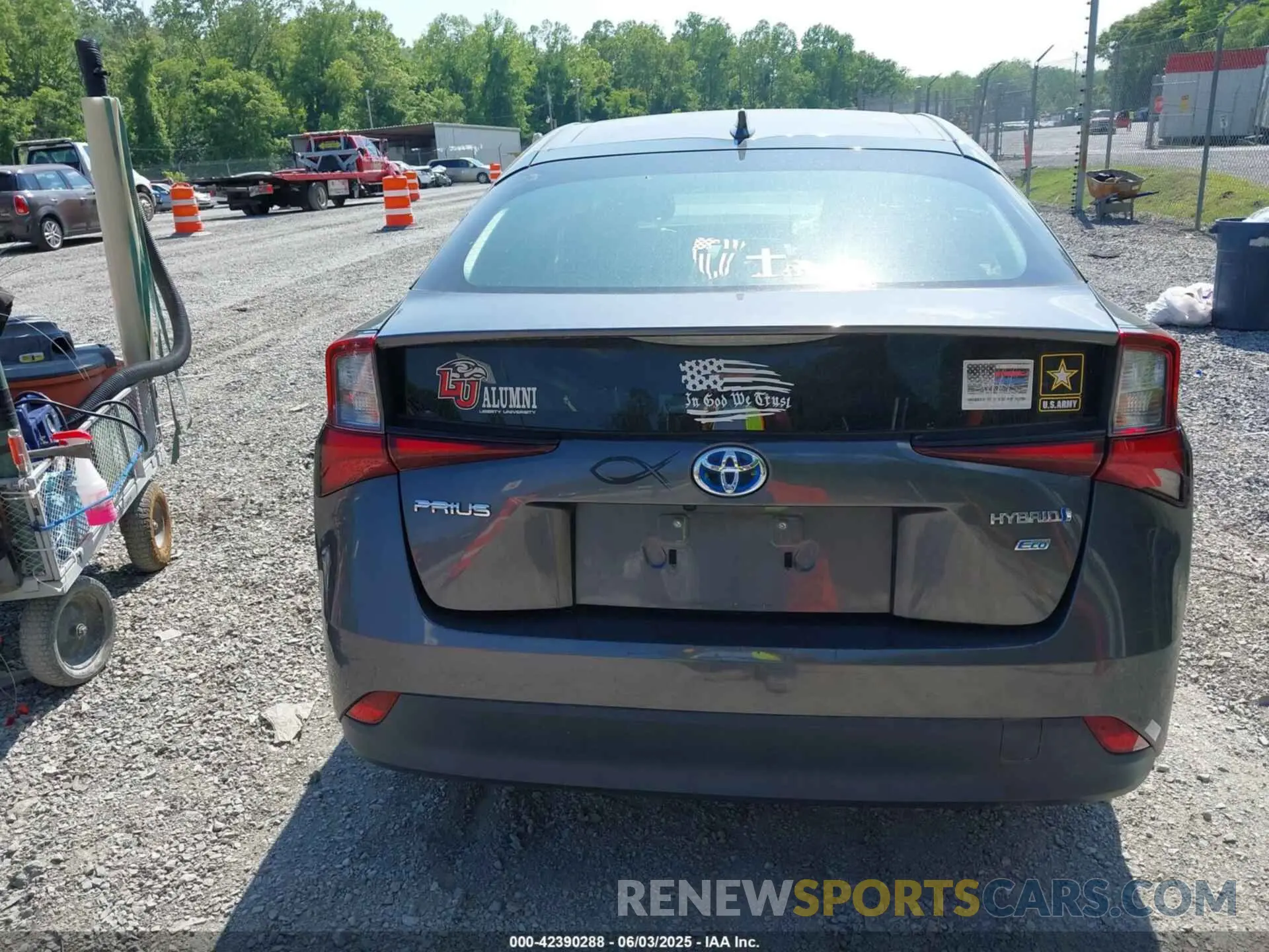 17 Photograph of a damaged car JTDKARFU8K3098278 TOYOTA PRIUS 2019