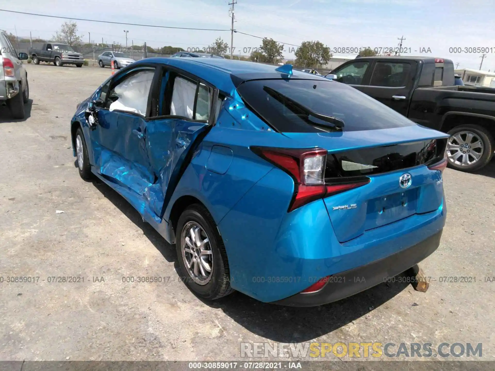 3 Photograph of a damaged car JTDKARFU8K3098751 TOYOTA PRIUS 2019