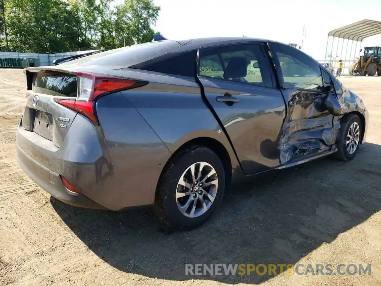 4 Photograph of a damaged car JTDKARFU8K3099687 TOYOTA PRIUS 2019