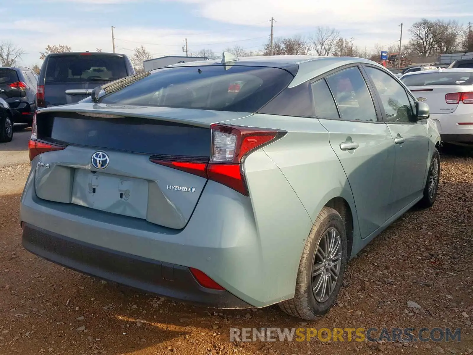 4 Photograph of a damaged car JTDKARFU8K3099818 TOYOTA PRIUS 2019