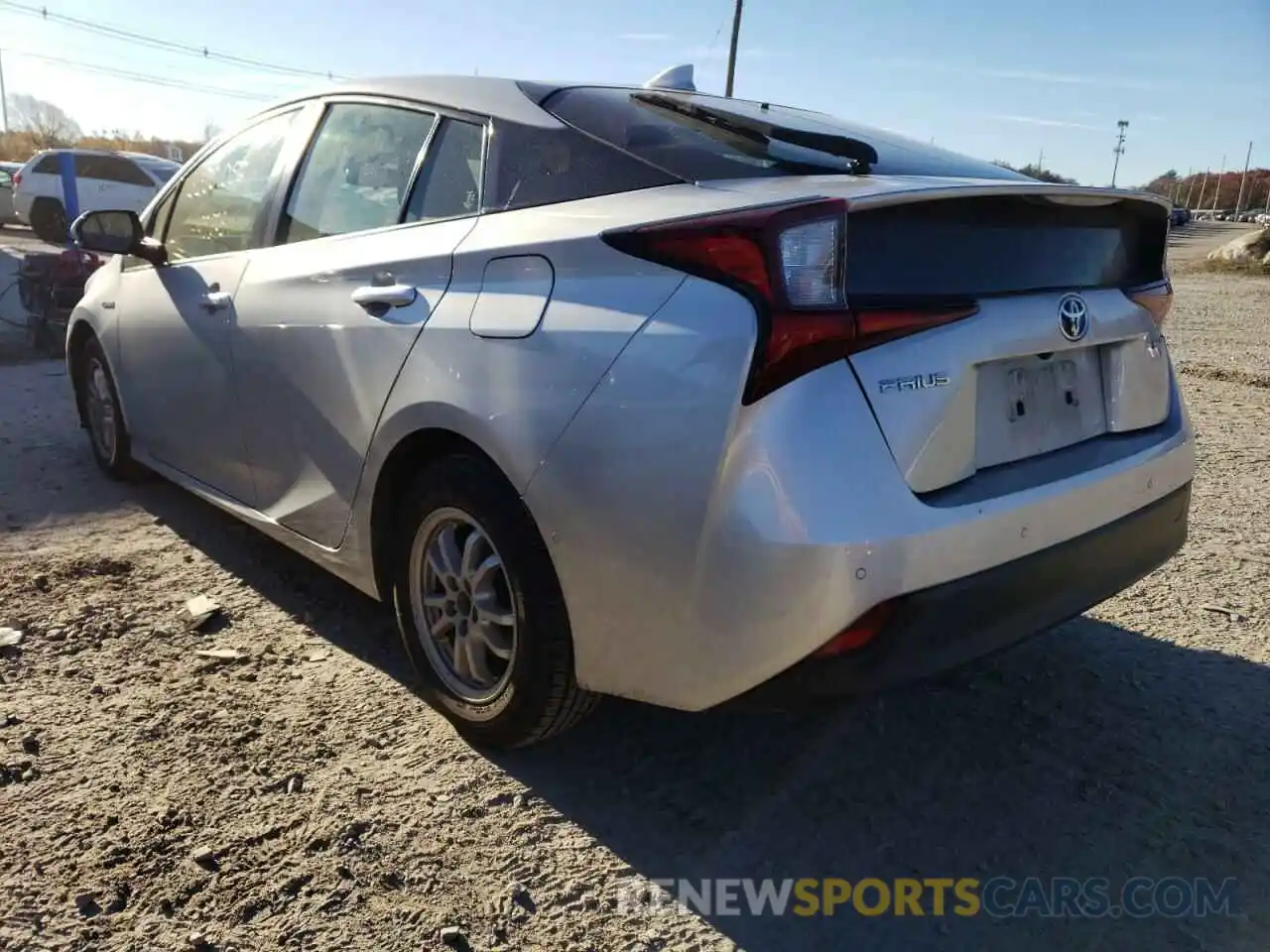 3 Photograph of a damaged car JTDKARFU9K3070540 TOYOTA PRIUS 2019