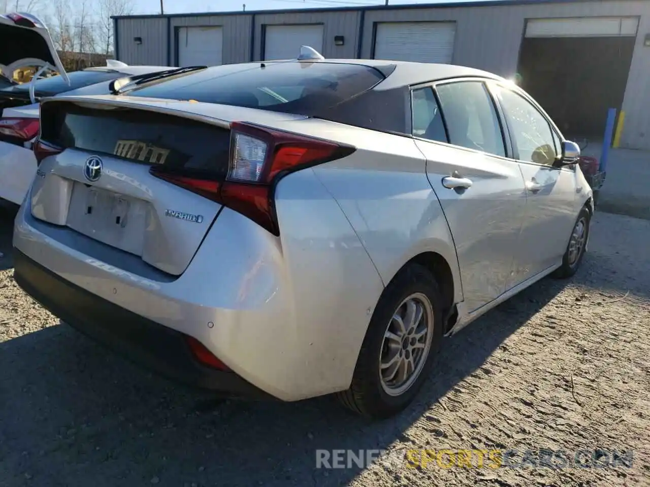 4 Photograph of a damaged car JTDKARFU9K3070540 TOYOTA PRIUS 2019