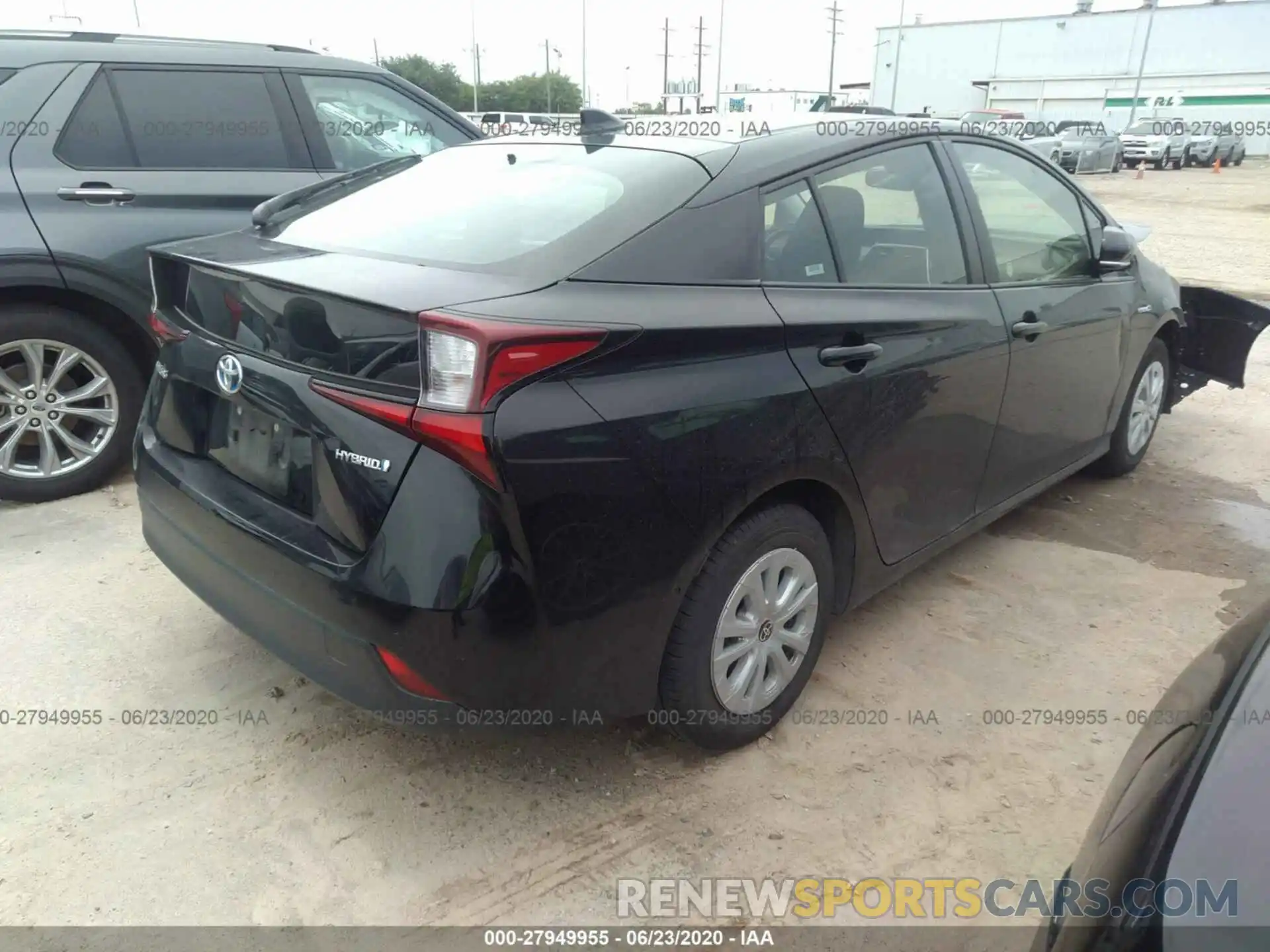 4 Photograph of a damaged car JTDKARFU9K3072837 TOYOTA PRIUS 2019