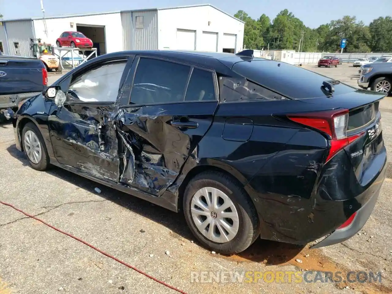 2 Photograph of a damaged car JTDKARFU9K3072868 TOYOTA PRIUS 2019