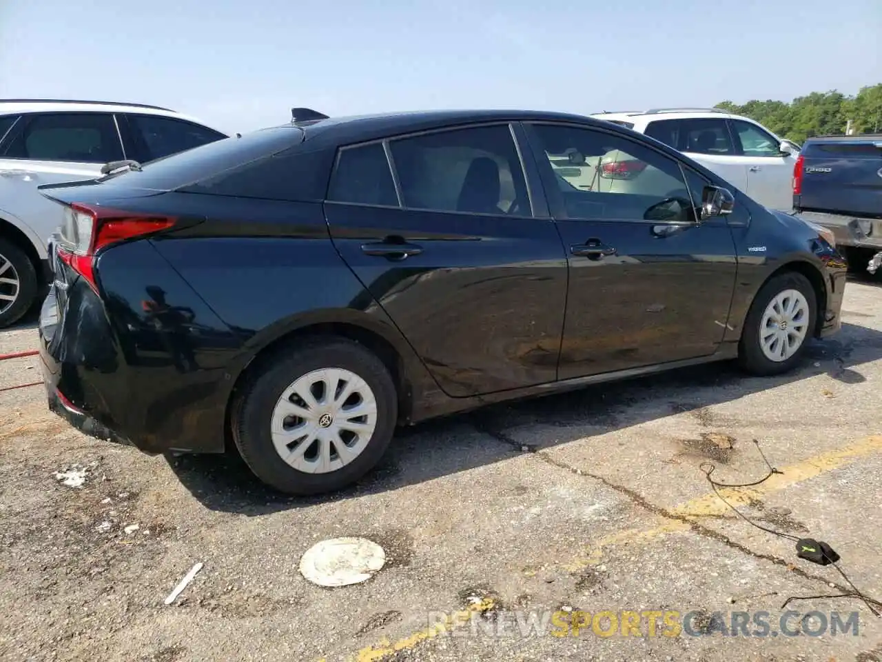 3 Photograph of a damaged car JTDKARFU9K3072868 TOYOTA PRIUS 2019