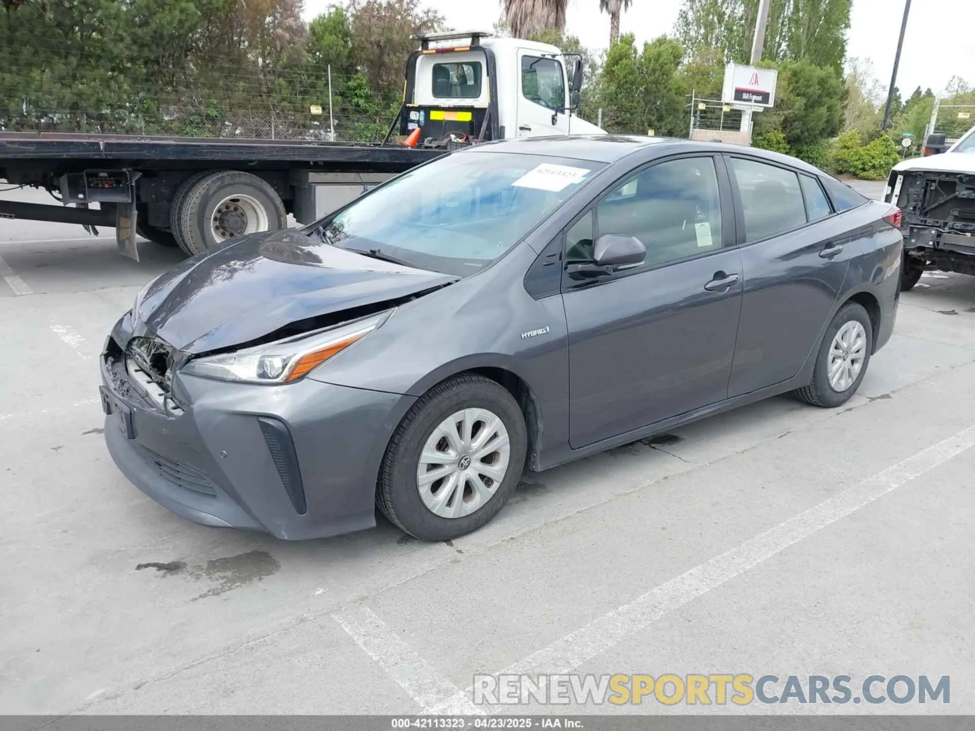 2 Photograph of a damaged car JTDKARFU9K3075219 TOYOTA PRIUS 2019