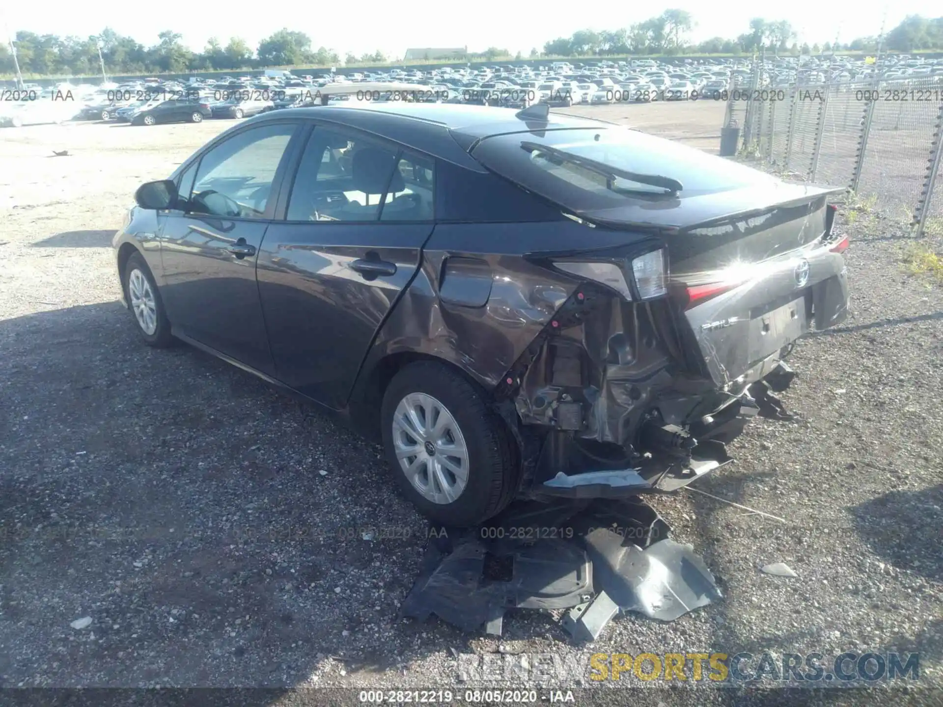 3 Photograph of a damaged car JTDKARFU9K3076774 TOYOTA PRIUS 2019