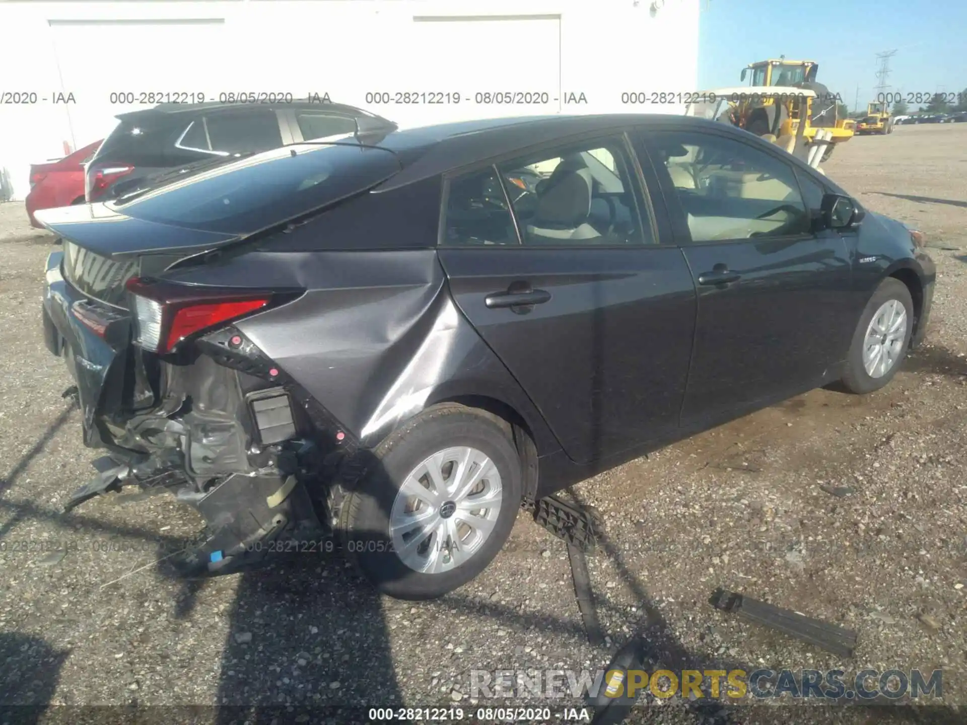 4 Photograph of a damaged car JTDKARFU9K3076774 TOYOTA PRIUS 2019