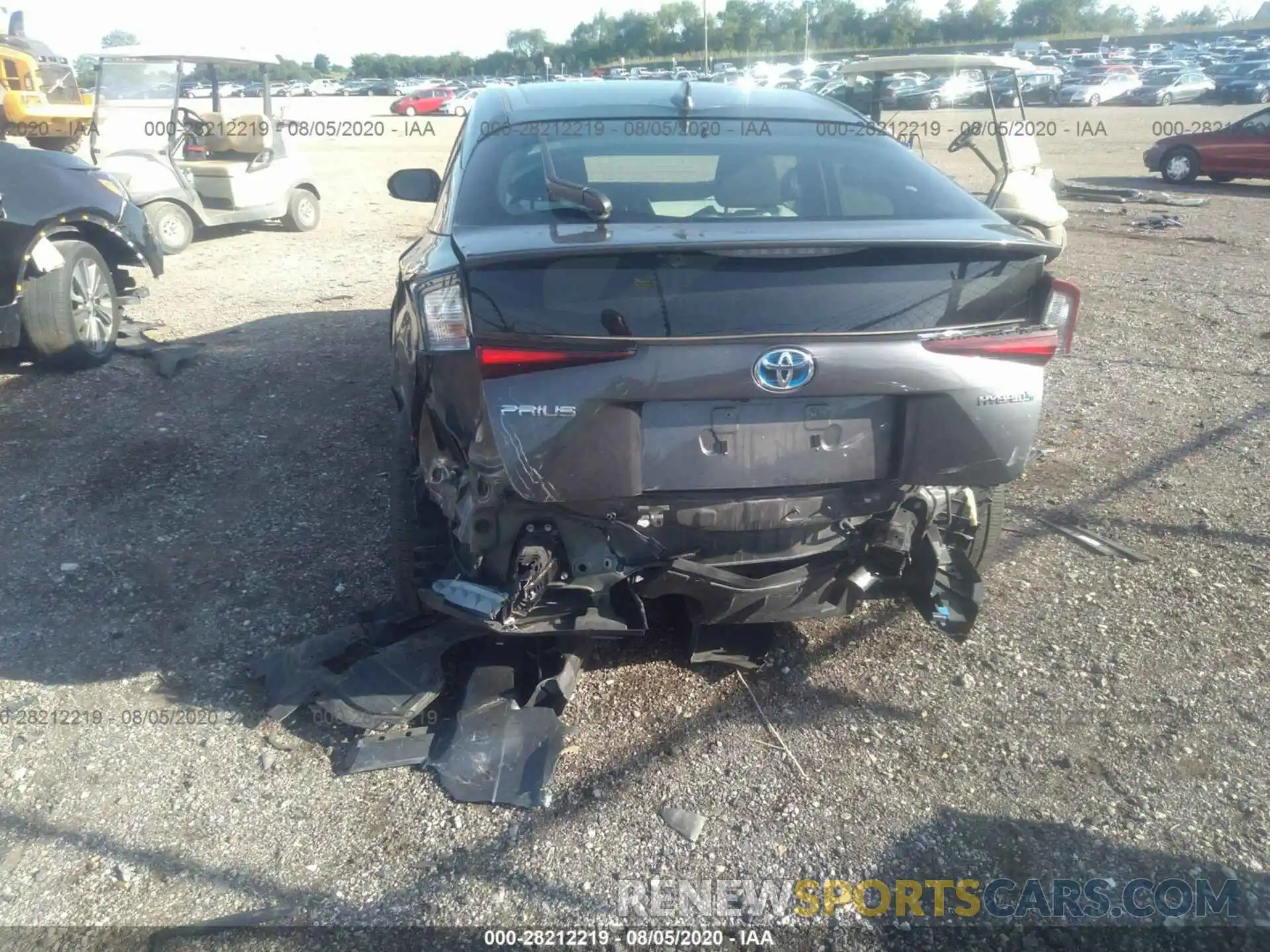 6 Photograph of a damaged car JTDKARFU9K3076774 TOYOTA PRIUS 2019