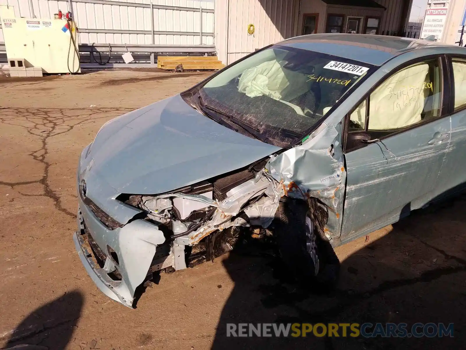 9 Photograph of a damaged car JTDKARFU9K3077486 TOYOTA PRIUS 2019