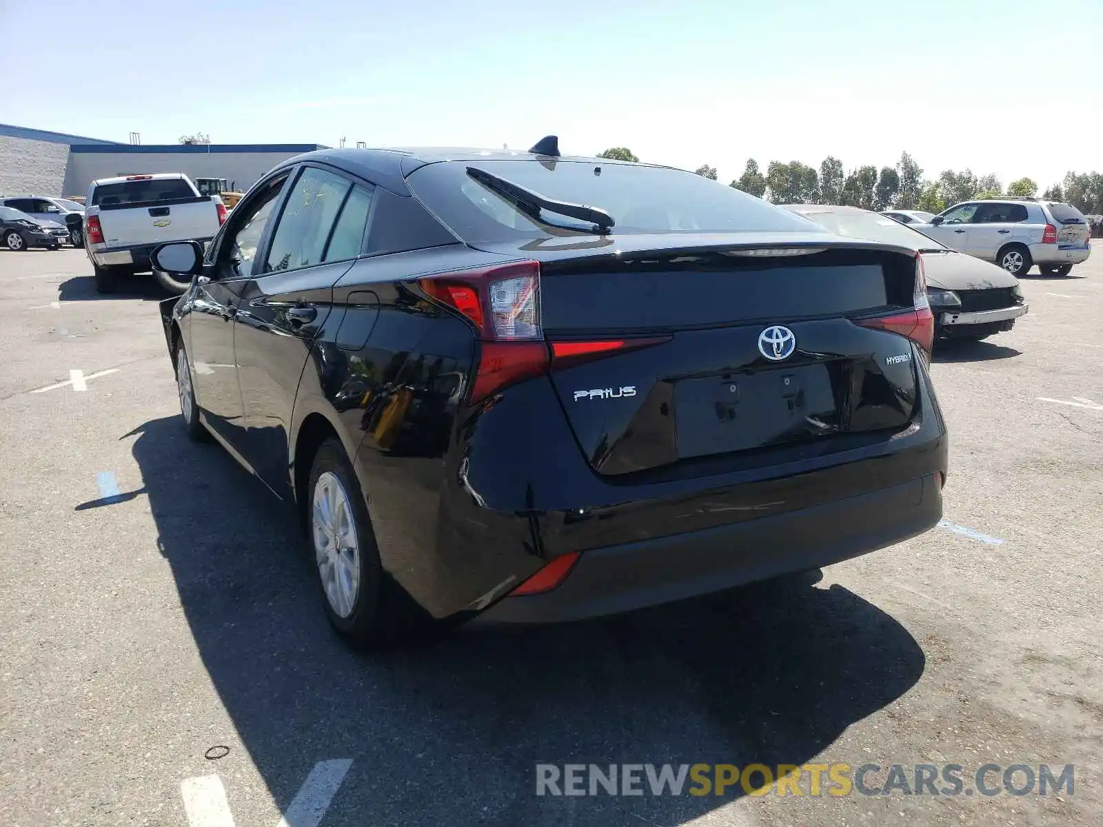 3 Photograph of a damaged car JTDKARFU9K3077732 TOYOTA PRIUS 2019