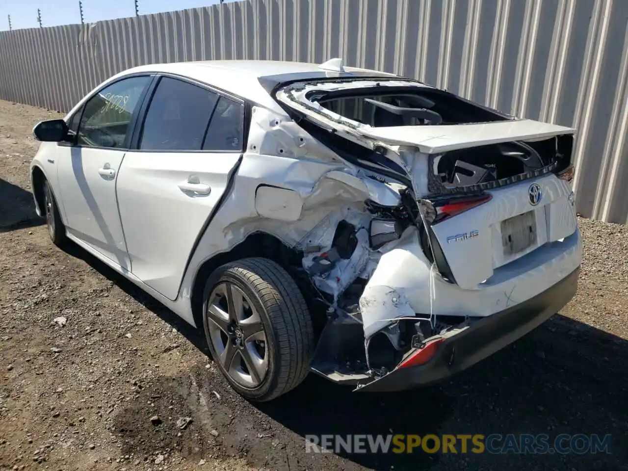 3 Photograph of a damaged car JTDKARFU9K3079142 TOYOTA PRIUS 2019