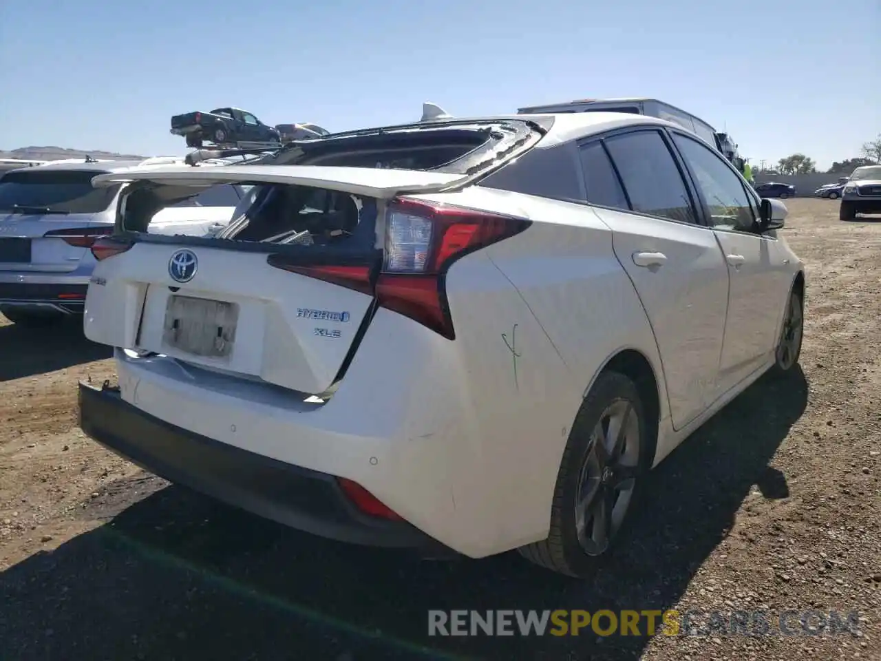 4 Photograph of a damaged car JTDKARFU9K3079142 TOYOTA PRIUS 2019