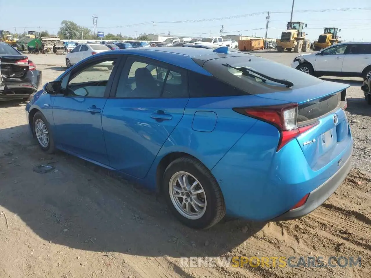 2 Photograph of a damaged car JTDKARFU9K3080615 TOYOTA PRIUS 2019